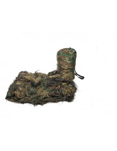 MILTEC GHILLIE COVER 'ANTI FIRE' 140X100 CM WOODLAND