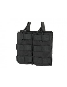 8FIELDS MODULAR OPEN TOP DOUBLE MAG POUCH FOR M4 - BLACK