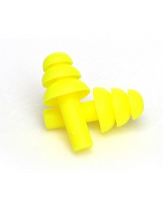EARMORE MAXDEFENSE EAR PLUGS SILICONE (1 PAIR) - YELLOW