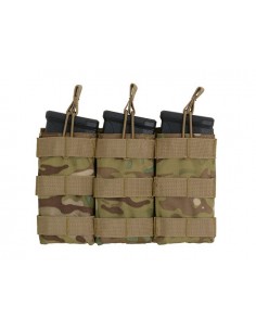 8FIELDS MODULAR OPEN TOP TRIPLE MAG POUCH FOR 5.56 MULTICAM